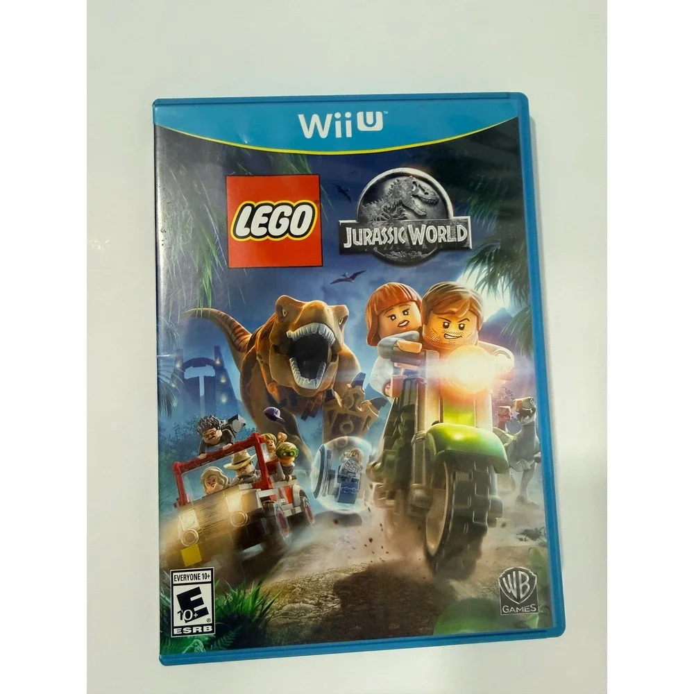 LEGO Jurassic World Video Game Wii U OS Blue Good Complete CIB 0240